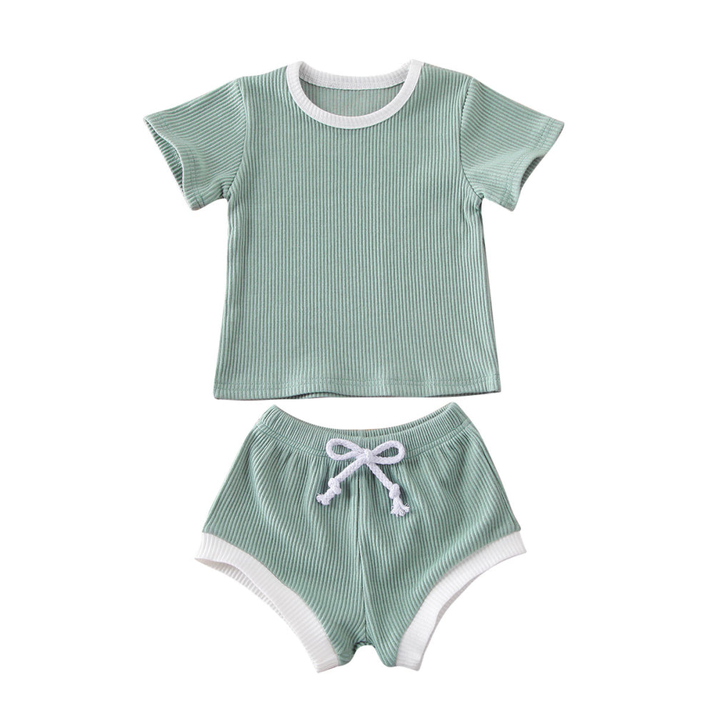 Baby Ribbed Knit 2-Piece Outfit Set | Boys and Girls