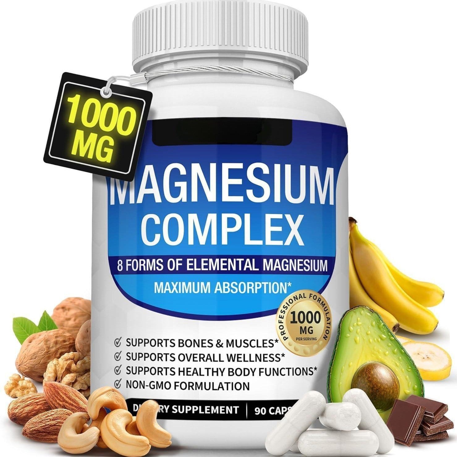 8-Form Magnesium Complex Capsules (90 Count)