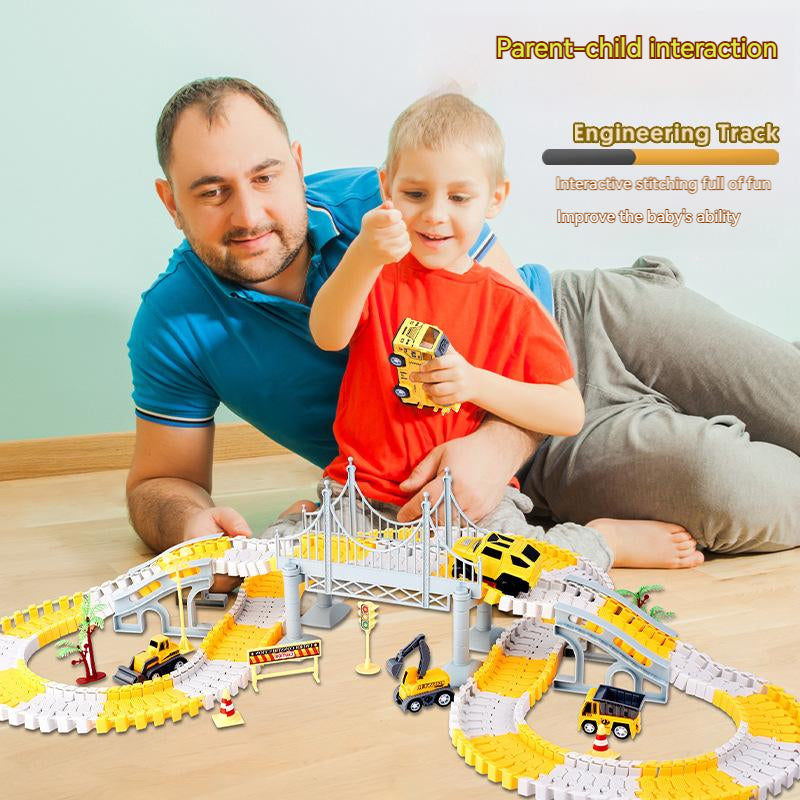 Educational Electric Train Track Set - Changeable Track Car Toy for Kids