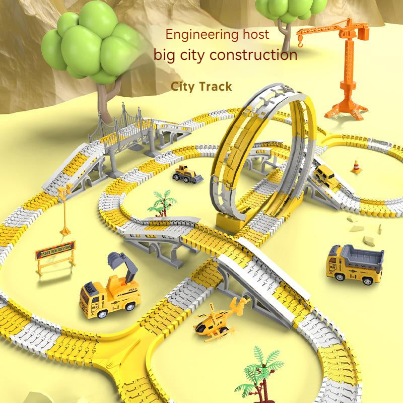 Educational Electric Train Track Set - Changeable Track Car Toy for Kids