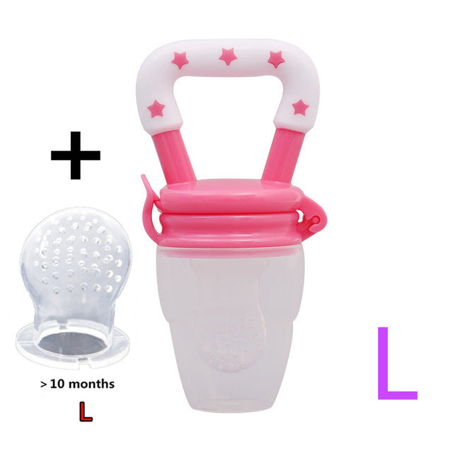 Baby Fresh Food Feeder - Silicone Mesh Fruit Nibbler Pacifier
