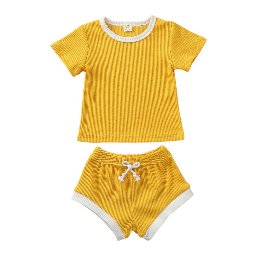 Baby Ribbed Knit 2-Piece Outfit Set | Boys and Girls