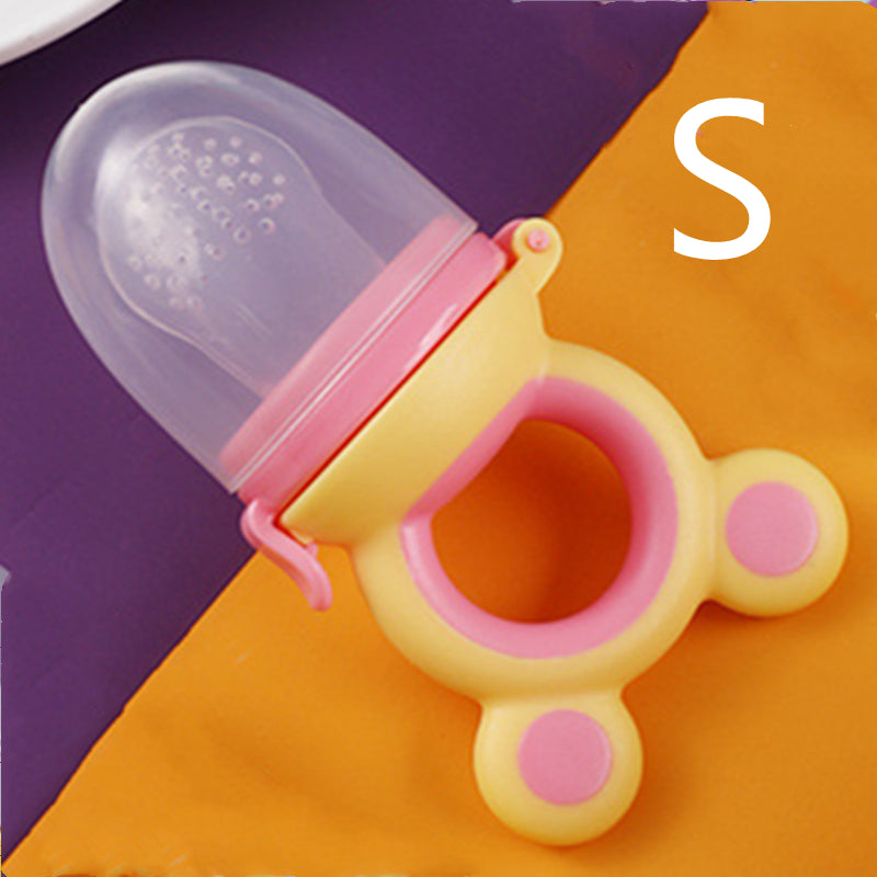 Baby Silicone Fruit Feeder Pacifier - Mesh Food Teether for Infants
