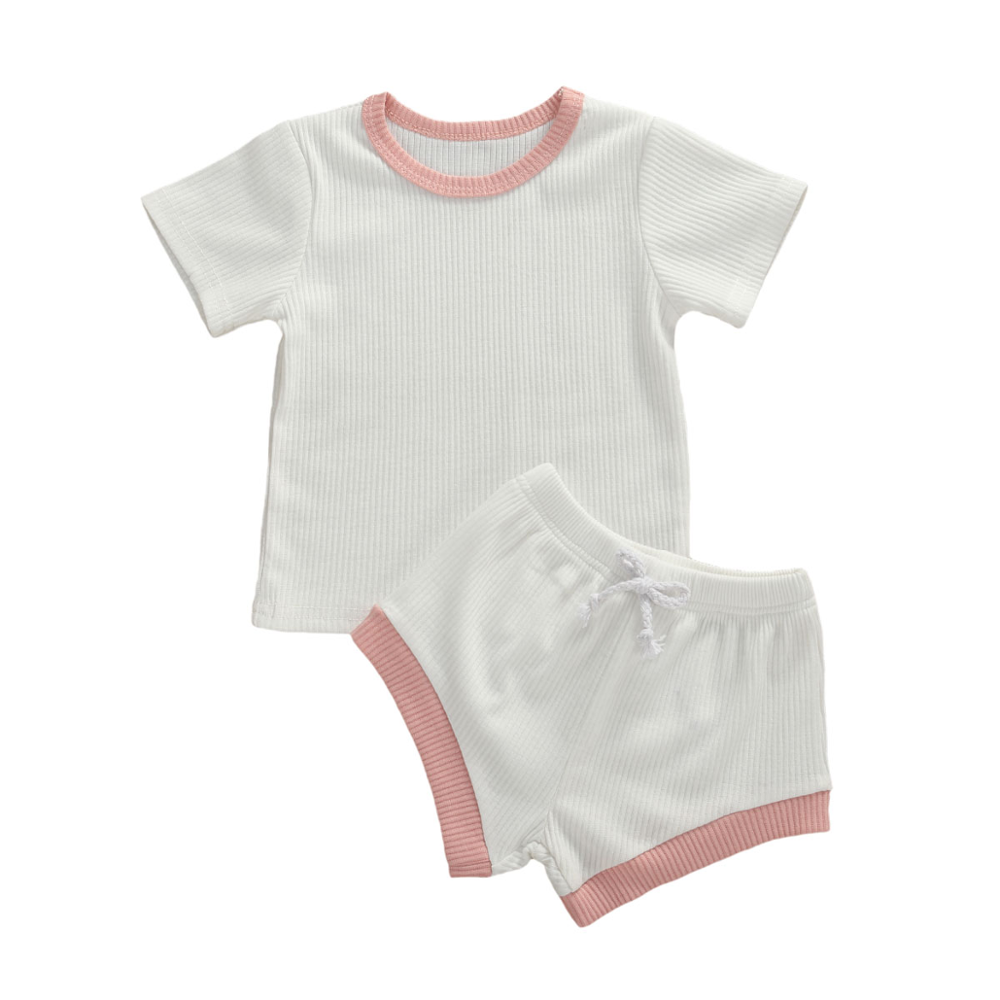 Baby Ribbed Knit 2-Piece Outfit Set | Boys and Girls