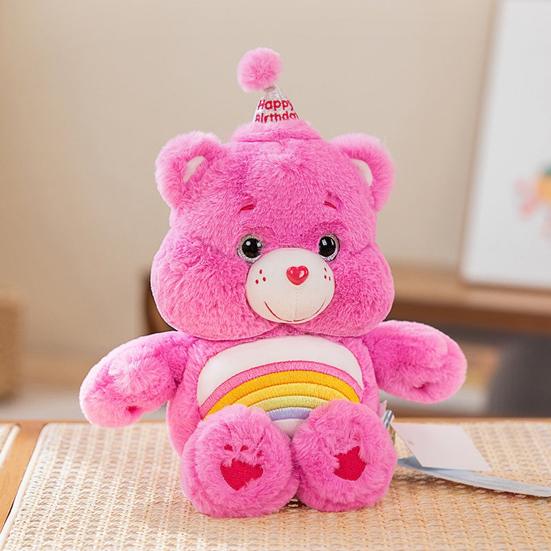 Cute Bears Plush Collection - Rainbow, Share, Happy, Lucky & Birthday Bears | Valentine's Day Gifts