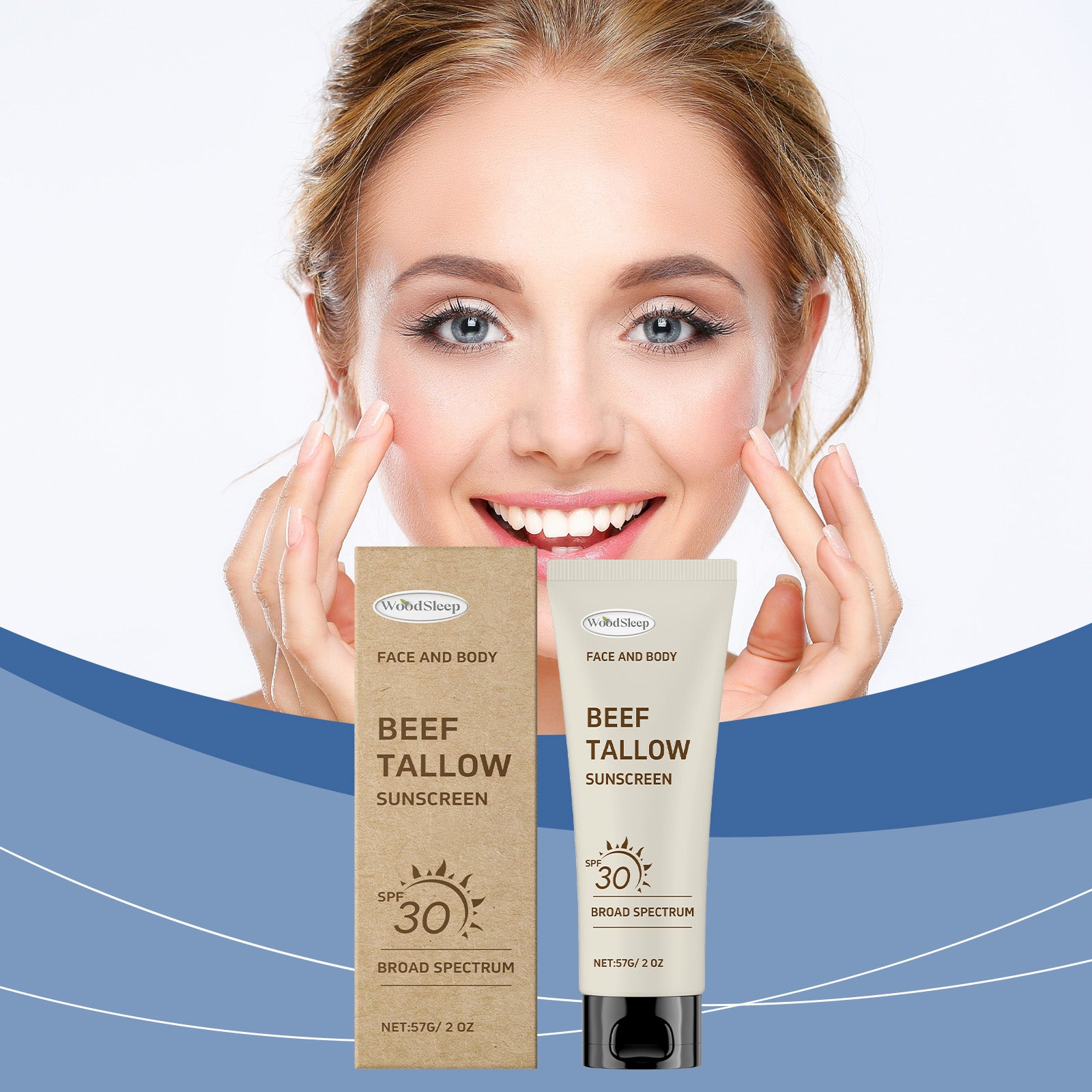 UV Protection Beef Tallow Butter Lotion — Lightweight, Moisturizing Sun Defense