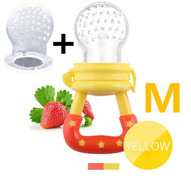 Baby Fresh Food Feeder - Silicone Mesh Fruit Nibbler Pacifier