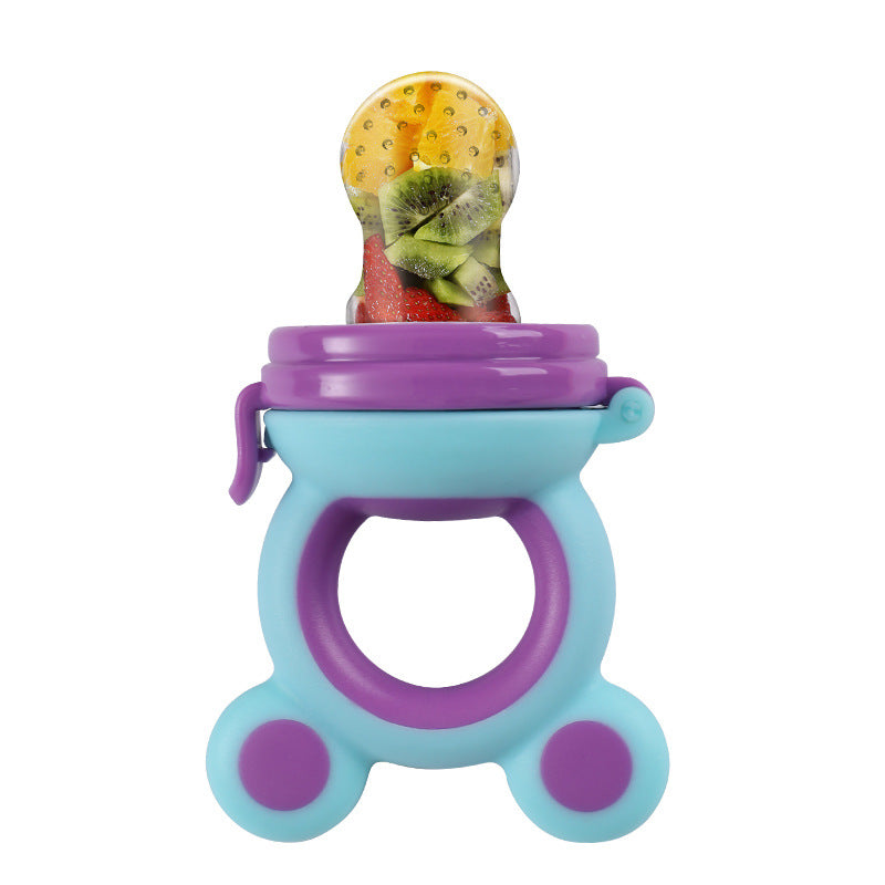 Baby Silicone Fruit Feeder Pacifier - Mesh Food Teether for Infants