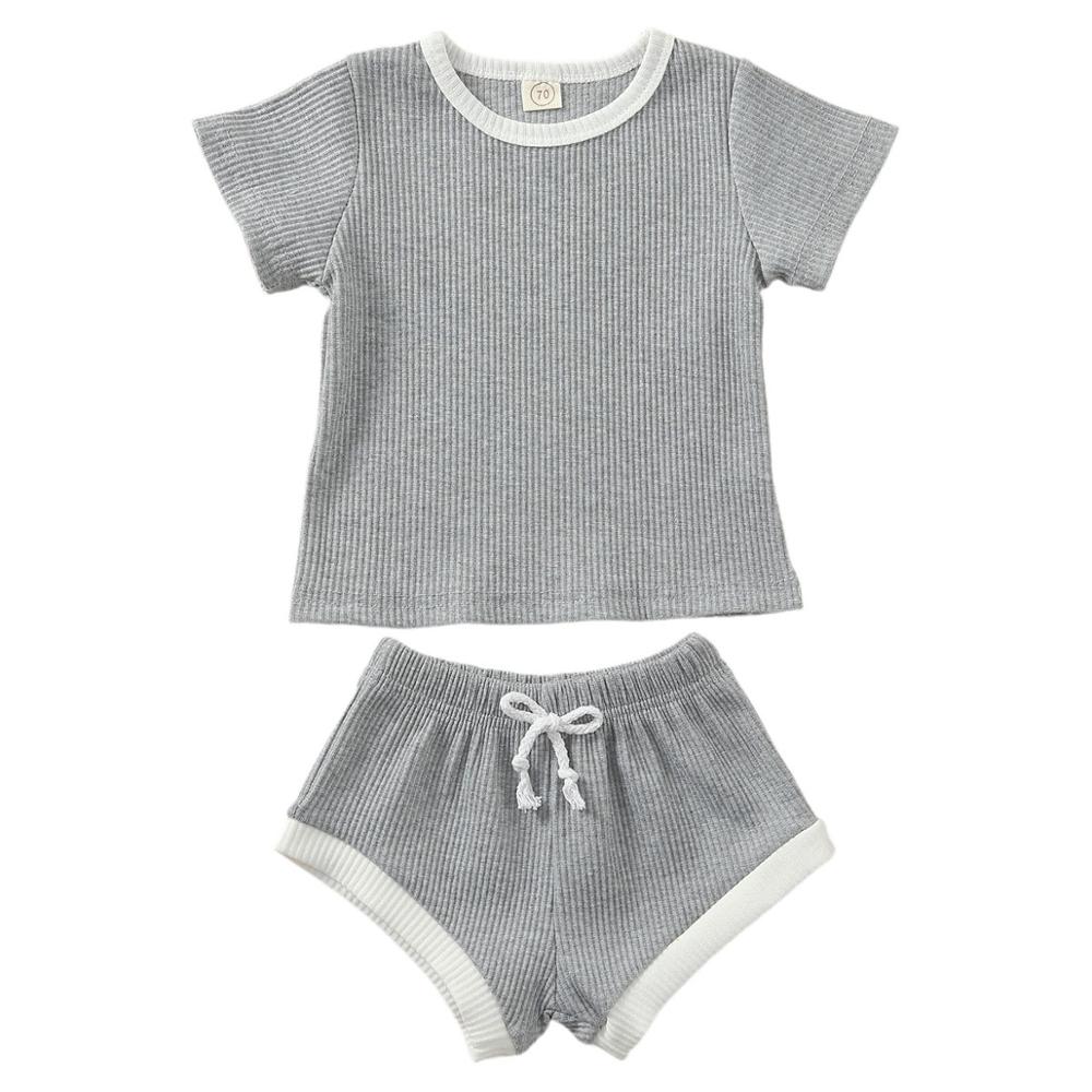 Baby Ribbed Knit 2-Piece Outfit Set | Boys and Girls