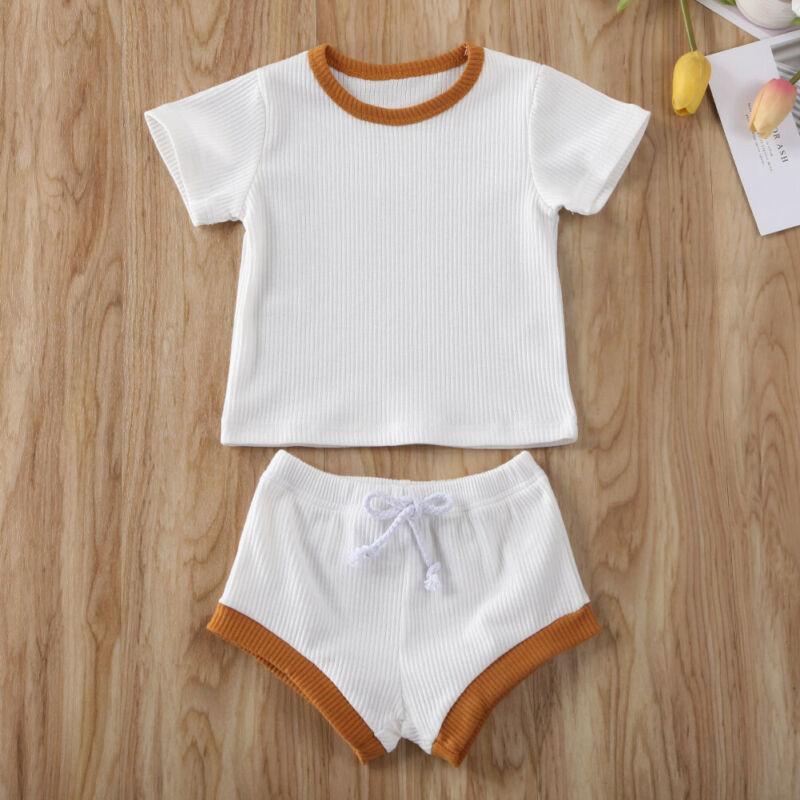 Baby Ribbed Knit 2-Piece Outfit Set | Boys and Girls