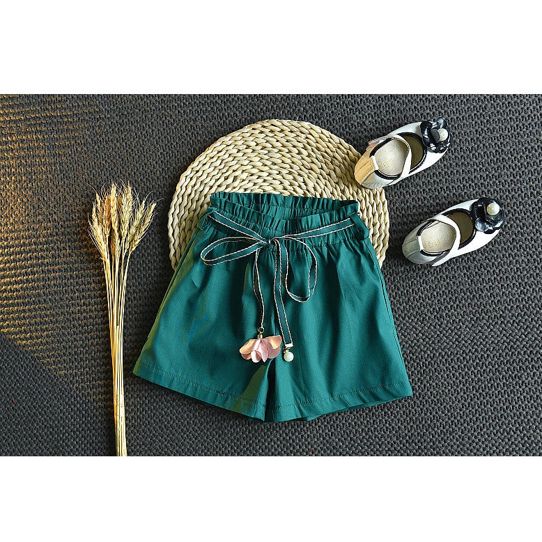 Premium Two-Piece Floral Outfit for a Little Diva- Sleeveless Top with Shorts