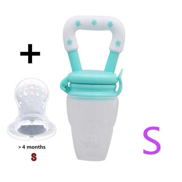 Baby Fresh Food Feeder - Silicone Mesh Fruit Nibbler Pacifier