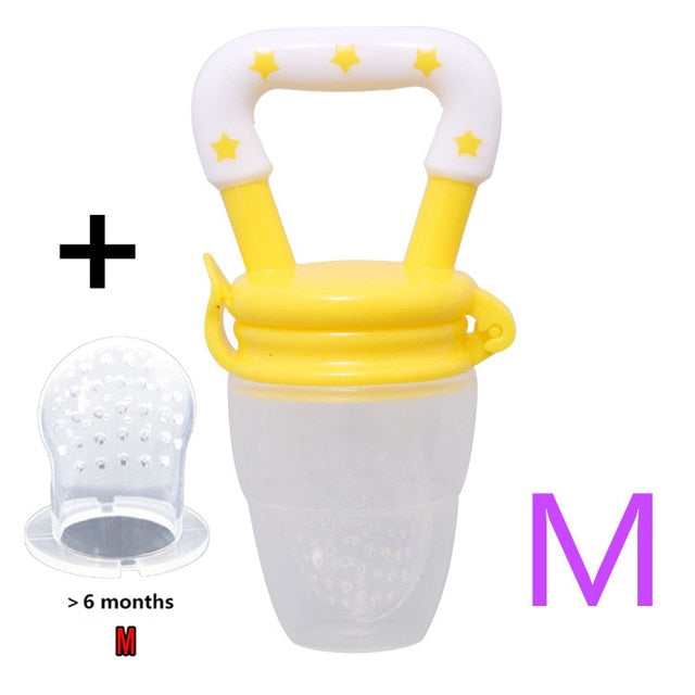 Baby Fresh Food Feeder - Silicone Mesh Fruit Nibbler Pacifier