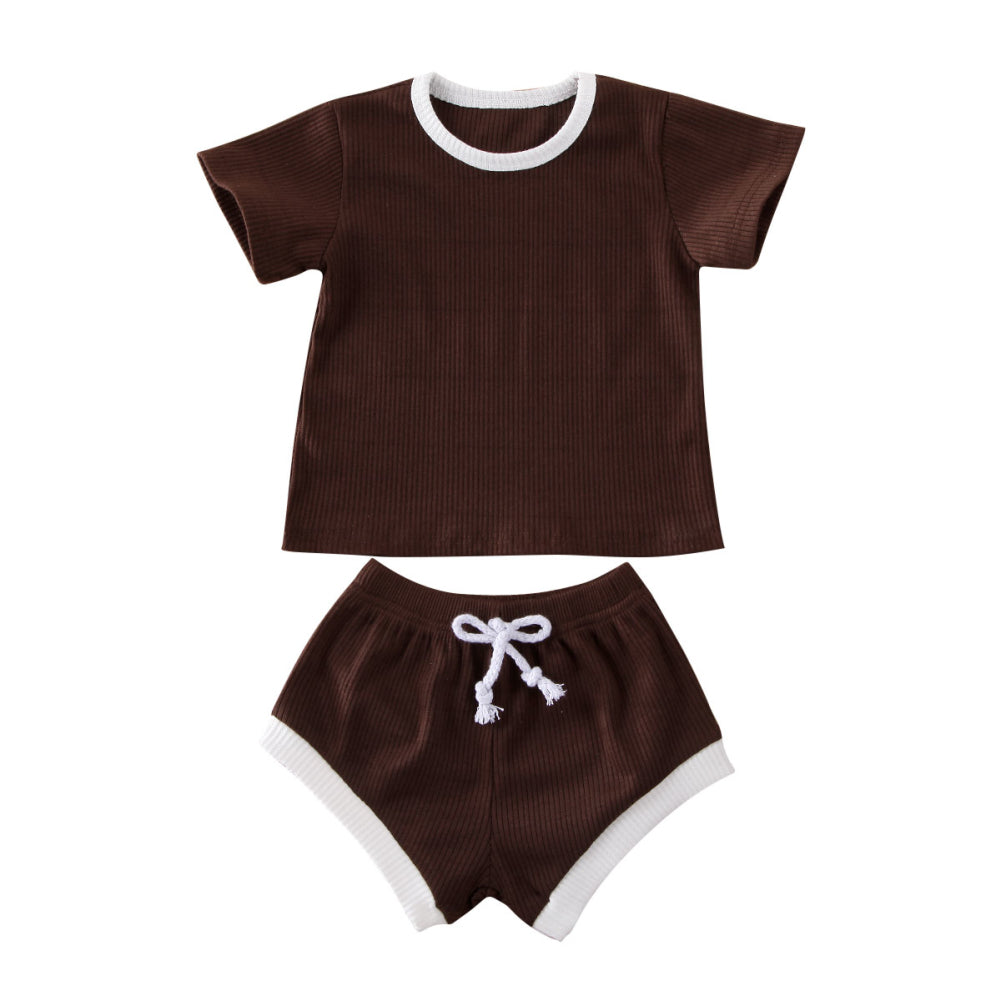 Baby Ribbed Knit 2-Piece Outfit Set | Boys and Girls