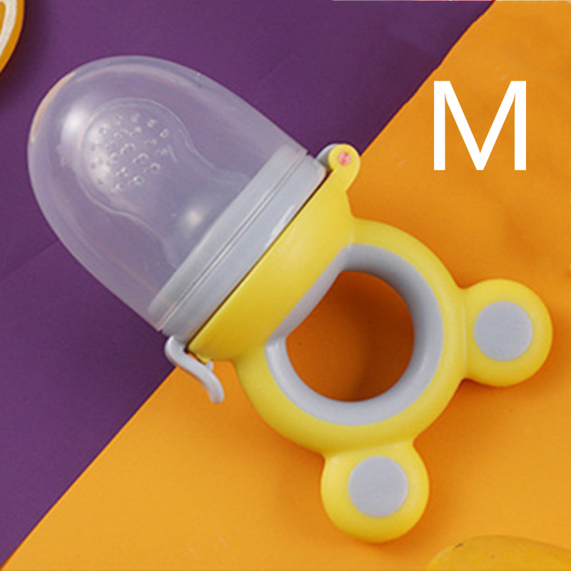 Baby Silicone Fruit Feeder Pacifier - Mesh Food Teether for Infants