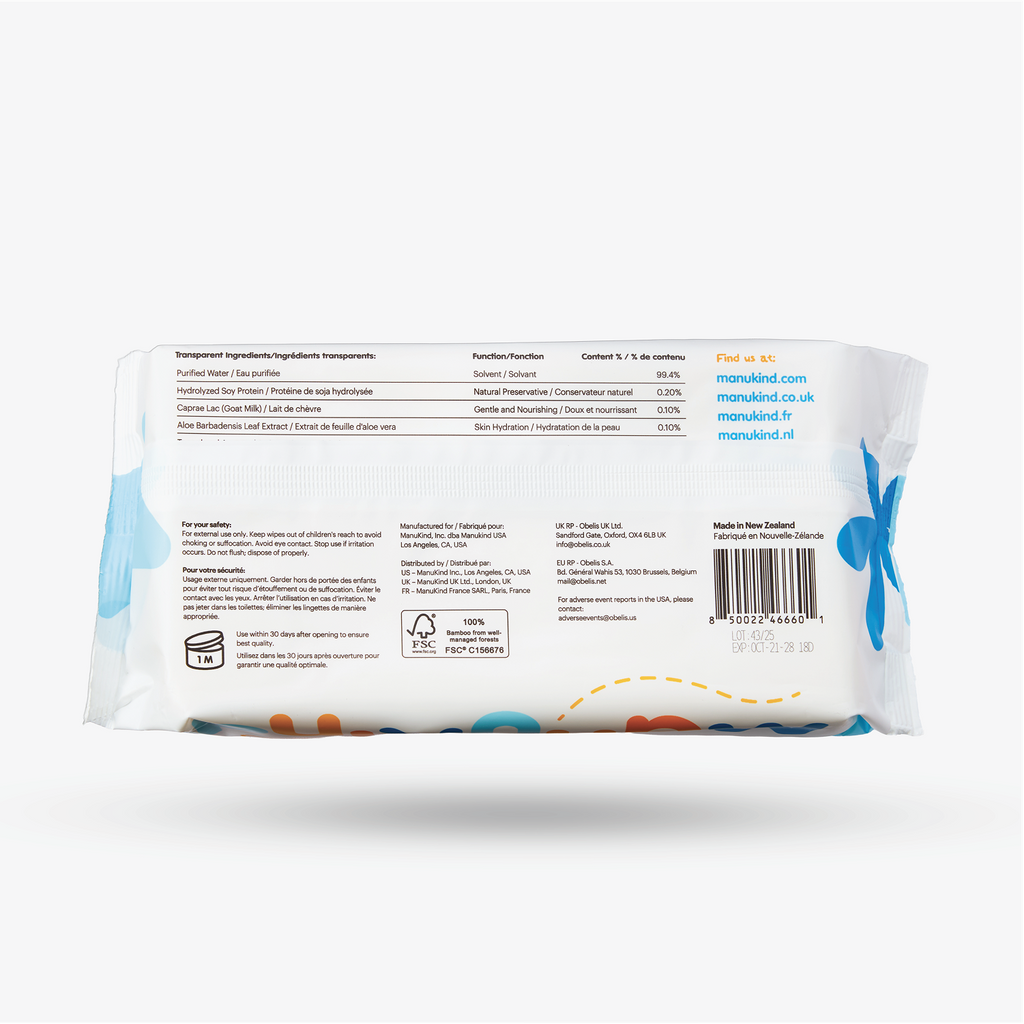 Manukind Goat Milk Baby Wipes (BULK)