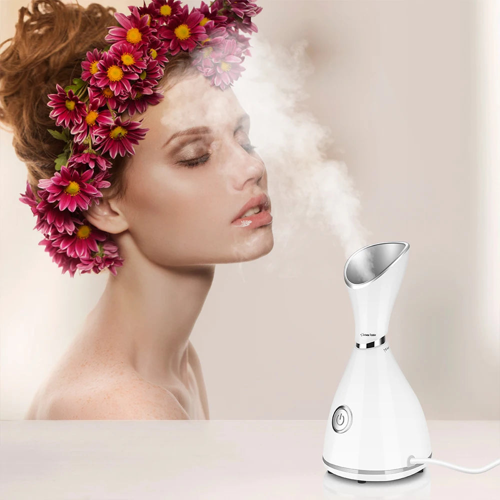 Nano Ionic Facial Steamer — Deep Pore Cleansing & Instant Hydration