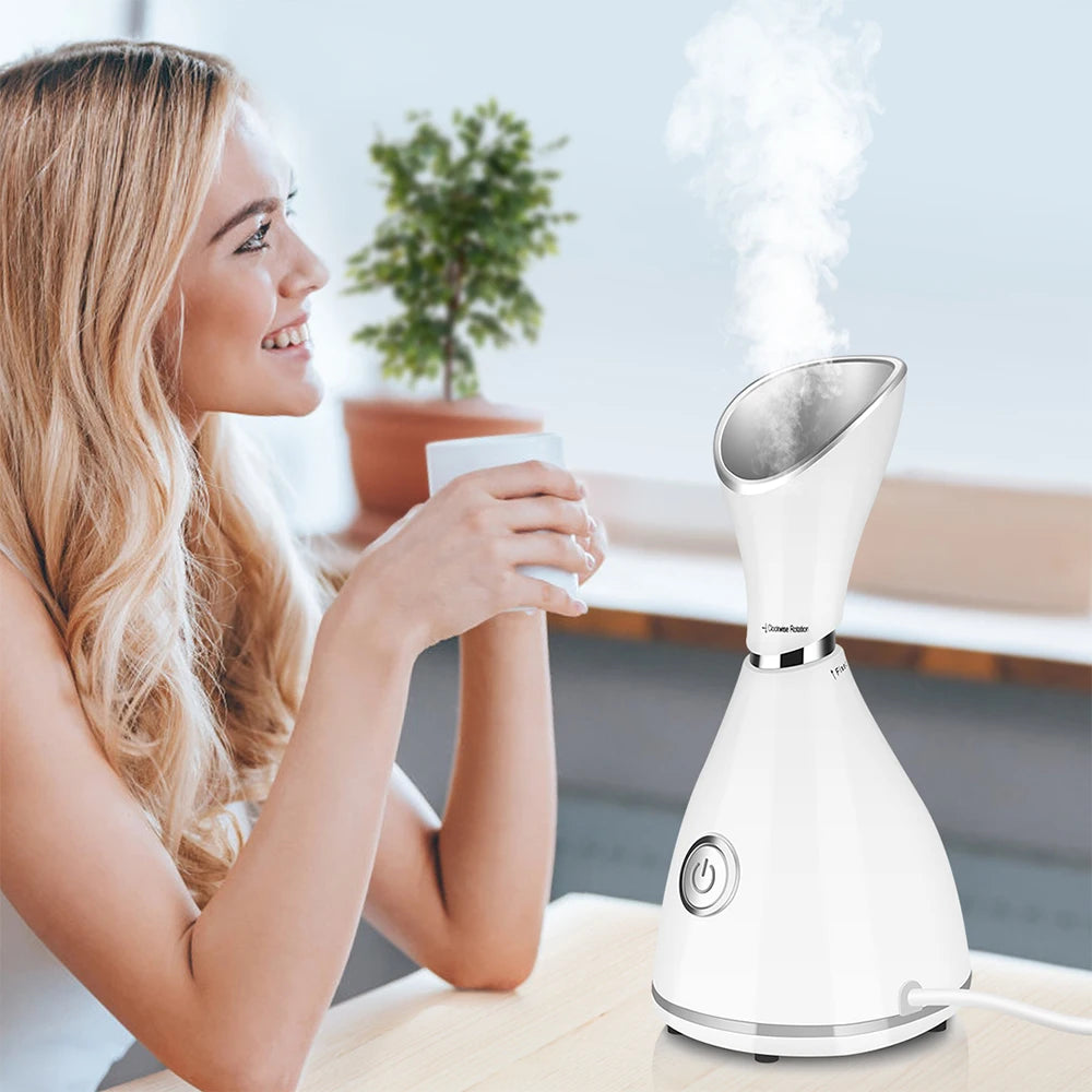 Nano Ionic Facial Steamer — Deep Pore Cleansing & Instant Hydration