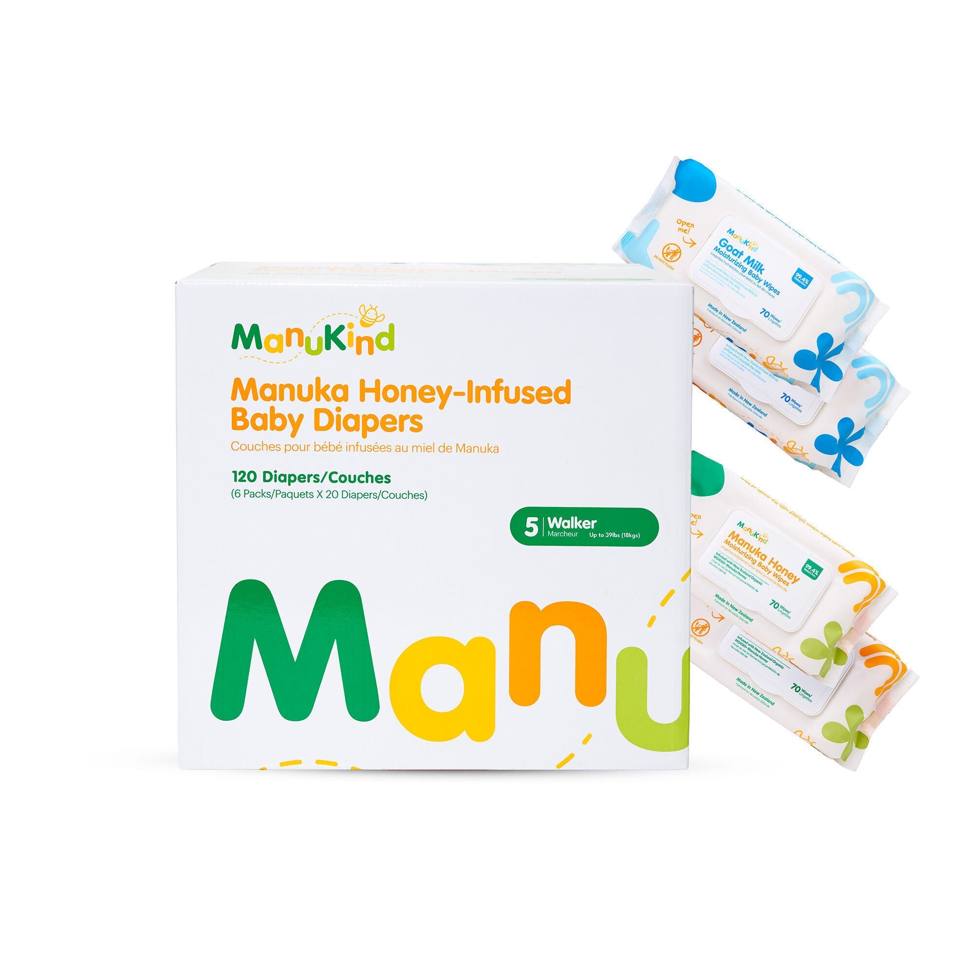 Manukind Premium Manuka Honey Diapers (BULK)