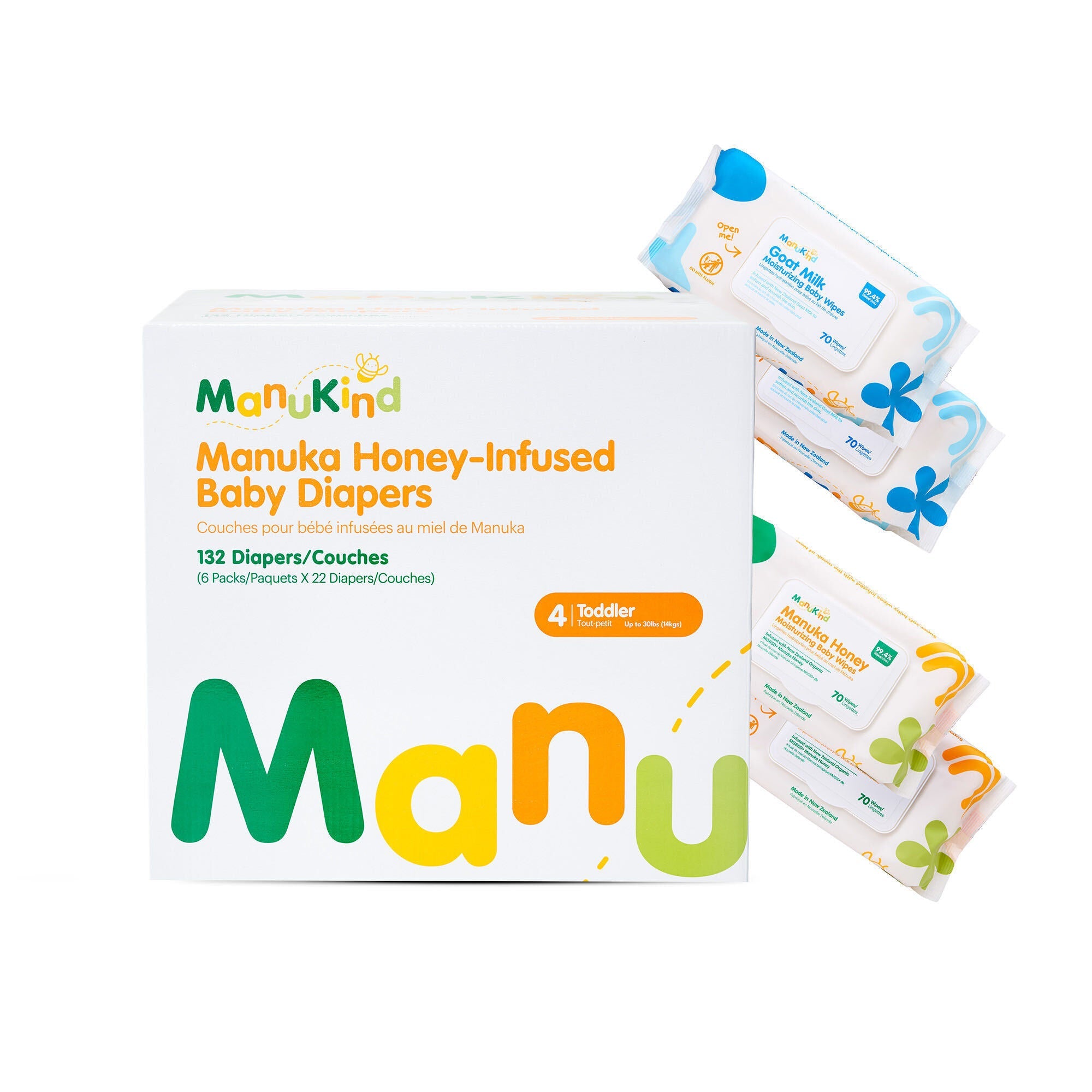 Manukind Premium Manuka Honey Diapers (BULK)