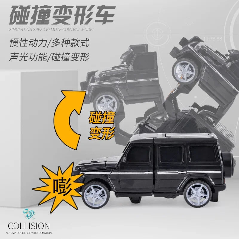 Transforming Robot Car Toy - One-Button Shape-Shifting Autobot for Kids