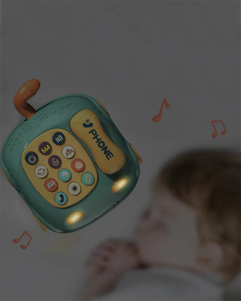 Montessori Musical Toy Telephone - Interactive Cat Phone for Toddlers