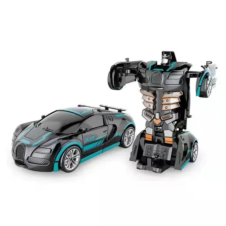 Transforming Robot Car Toy - One-Button Shape-Shifting Autobot for Kids
