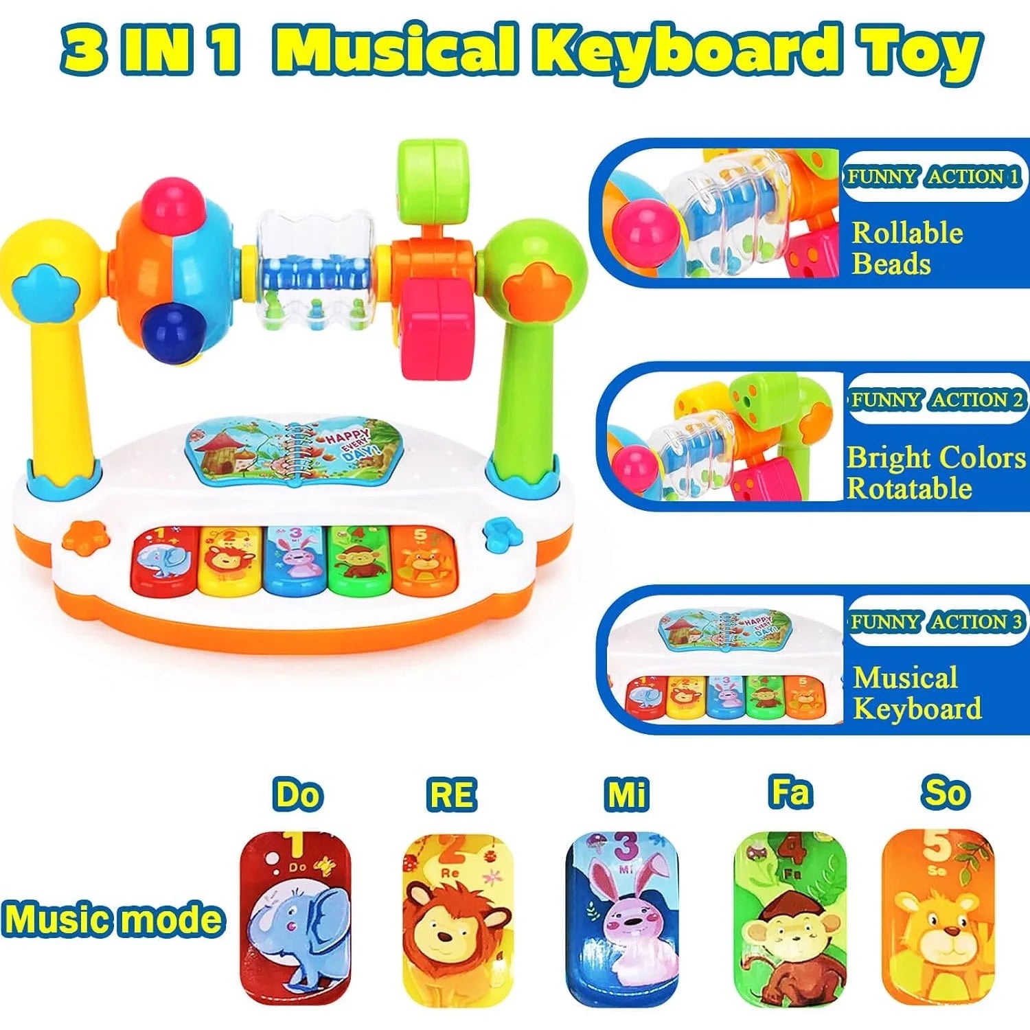 Musical Toy Piano for Children - Educational Baby Keyboard