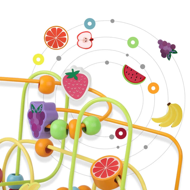 Wooden Maze Toy - Educational Activity for Toddlers & Kids