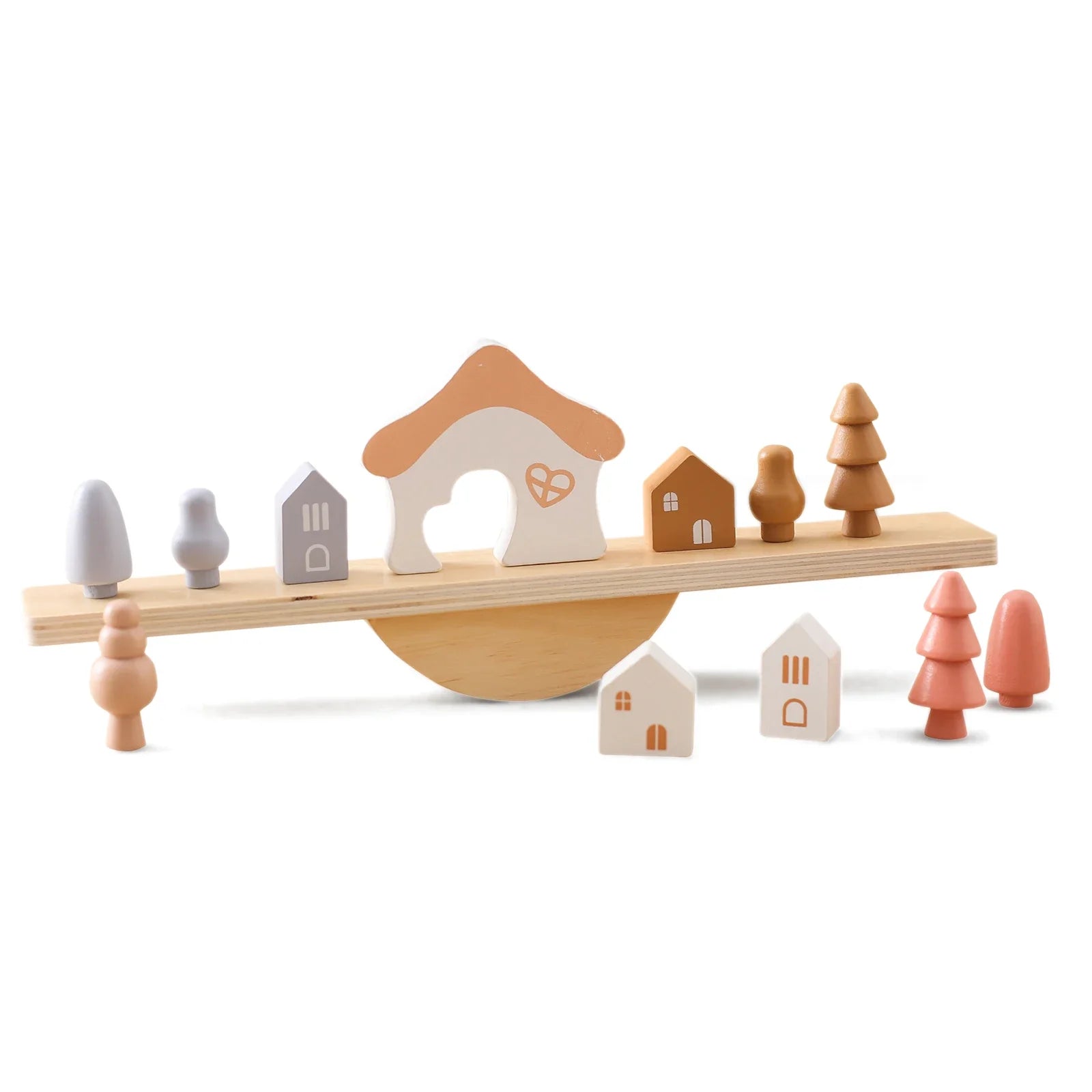 Montessori Wooden Toy Stacking&Threading for children multivariant-21