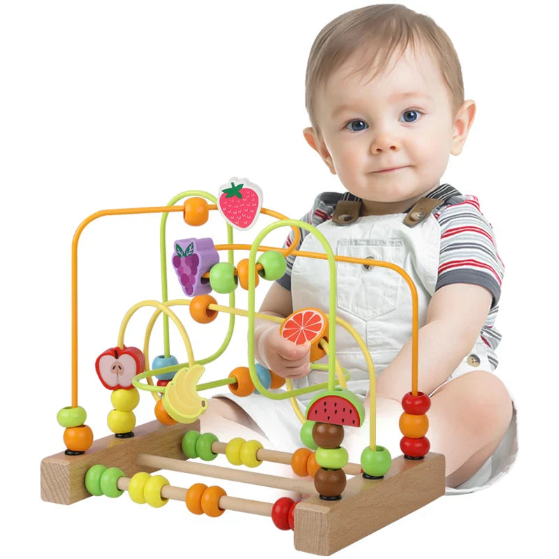 Wooden Maze Toy - Educational Activity for Toddlers & Kids