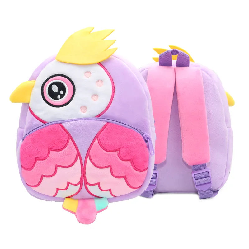 Kids Animal Backpack - Adjustable School Bag with Fun Designs