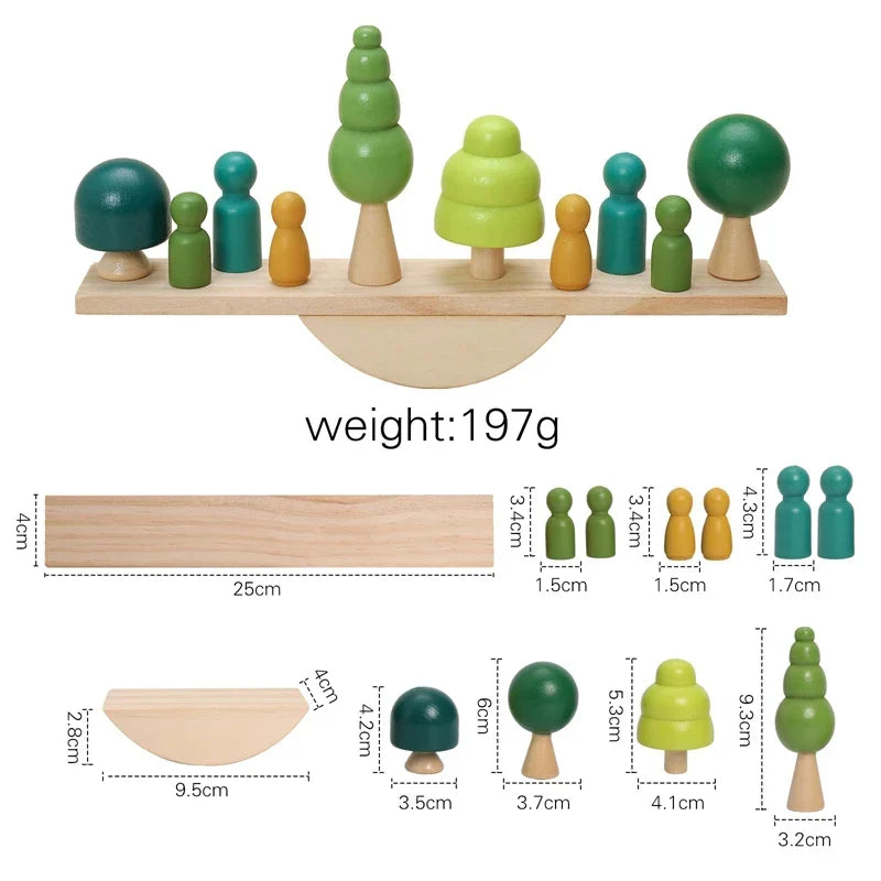 Montessori Wooden Toy Stacking&Threading for children multivariant-12