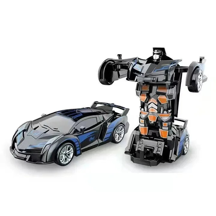 Transforming Robot Car Toy - One-Button Shape-Shifting Autobot for Kids