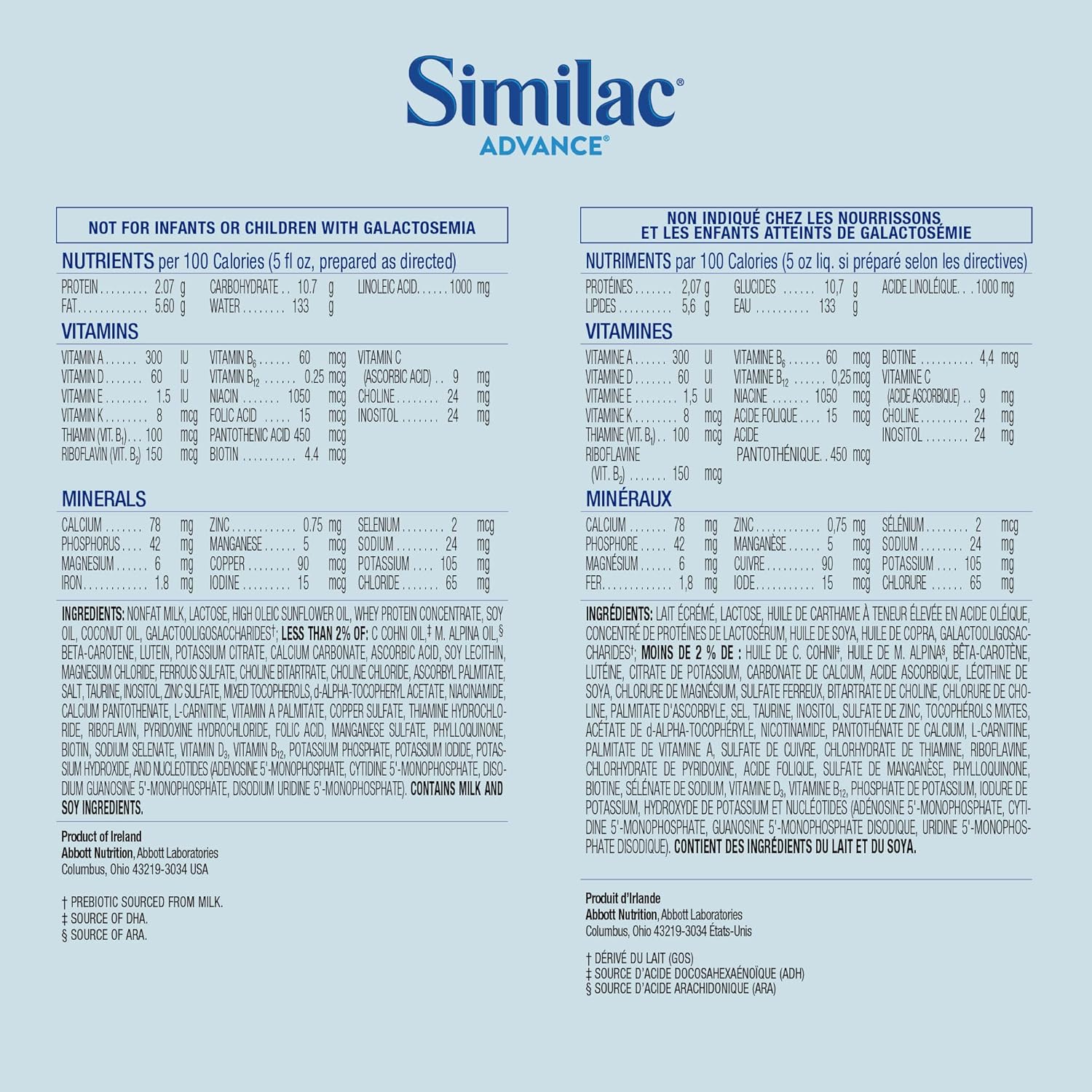 Similac Advance Infant Formula with Iron - Powder 12.4 oz Can | Baby Formula