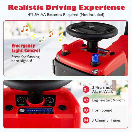 Licensed SCANIA Ride-On Push Truck with Steering Wheel & Sound Effects