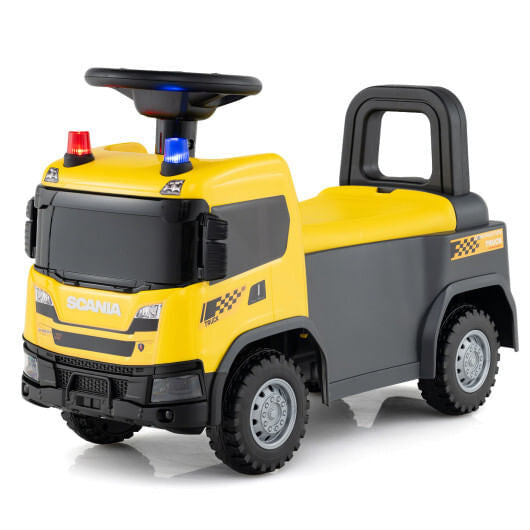 Licensed SCANIA Ride-On Push Truck with Steering Wheel & Sound Effects