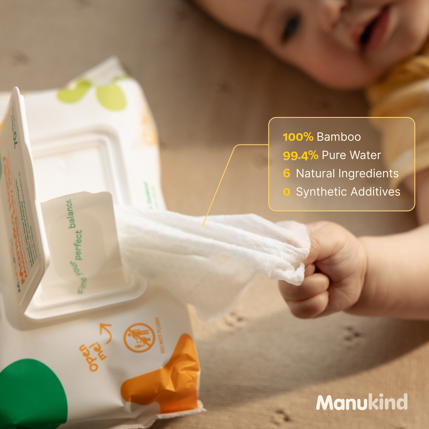Manukind Goat Milk Baby Wipes (BULK)