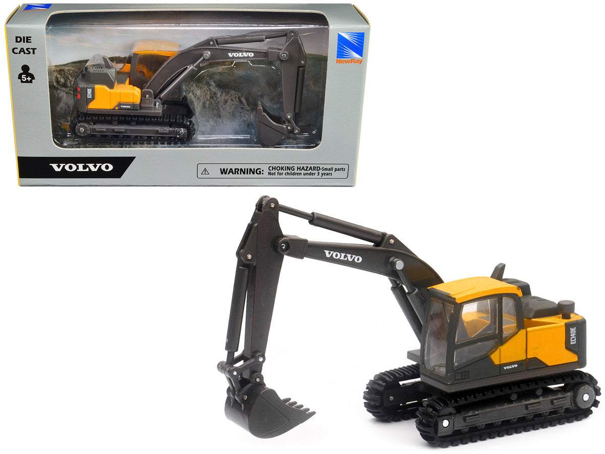Volvo EC140E Track-Type Excavator Yellow Diecast Model by New Ray-2