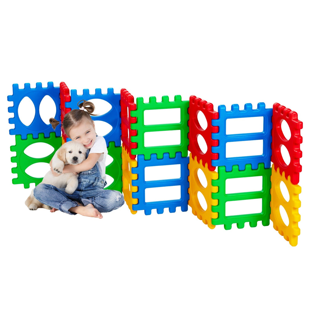 32-Piece Waffle Block Building Set - Educational STEM Toy for Kids